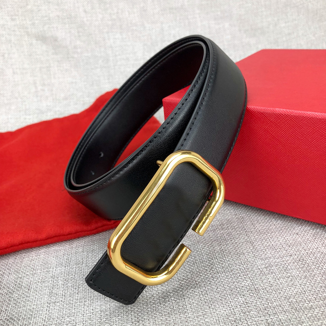 

Fashion Designer Mens Women Belt Top High Quality Luxury Belts L Luxurys Waistband With Red Box Ss 21092401W, Black