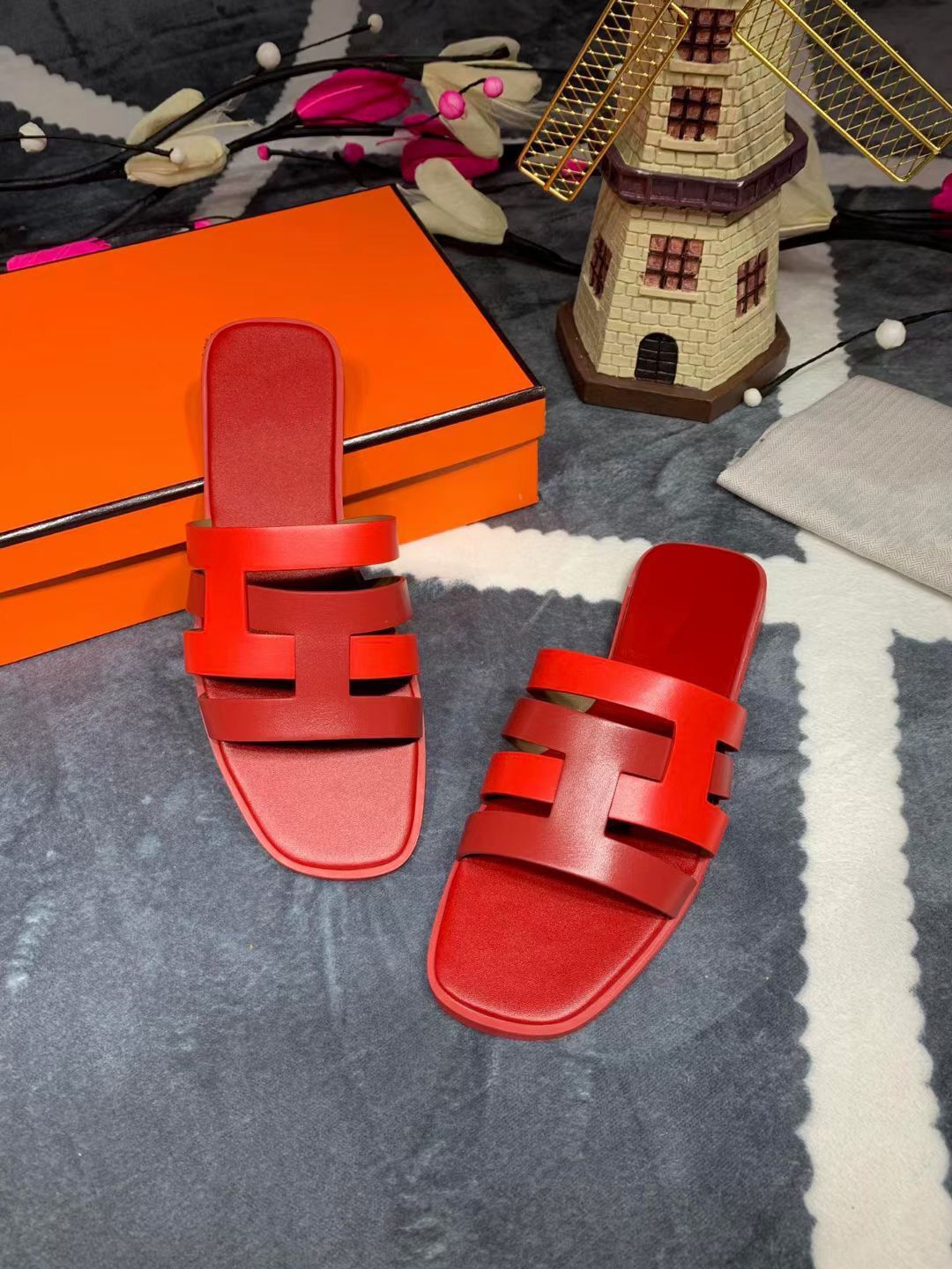 

Prad summer flat outdoor Casual shoes women Beach sandals designer slippers for girl kmj001