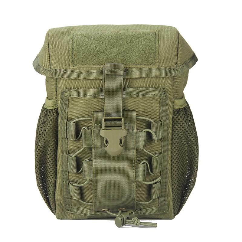 

Stuff Sacks Tactical Pouch Molle Hunting Bags Belt Waist Military Pack Outdoor Pouches Case Pocket Camo, Army green