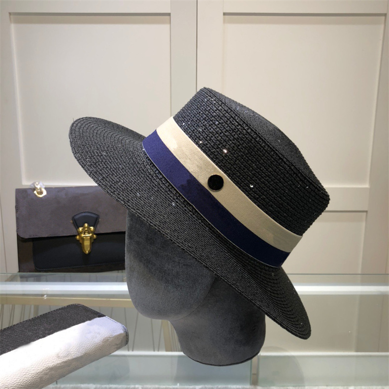 

Men Women Caps 4 Colors Casual Sun Visor Outdoor Top Quality Fashion Woven Hats Headaband, Black