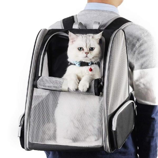 

Breathable Pet Backpack Mesh Protable Travel Pet Bag Outdoor Puppy Dog Cat Carrier Bags YY38