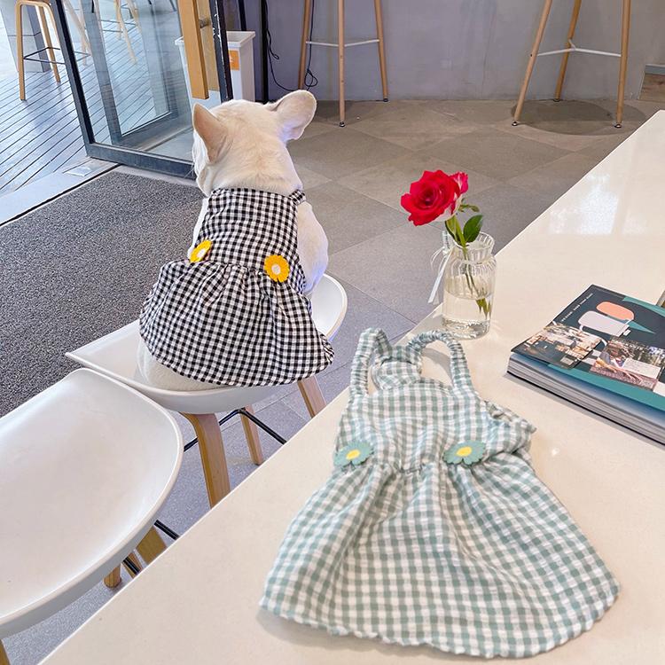

Dog Apparel Pet Sling Plaid Skirt Girl Clothes Dresses