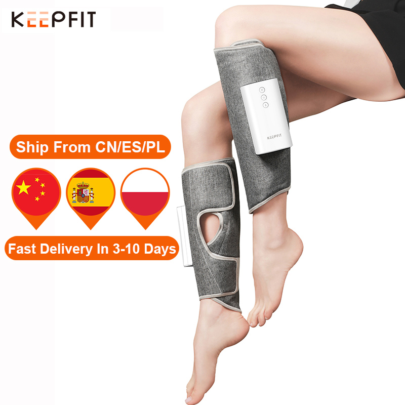 

Leg Massager Pair Wireless Air Compression Heating Wrapped Relieve Calf Muscle Fatigue Massage Relax For Men Women KEEPFIT