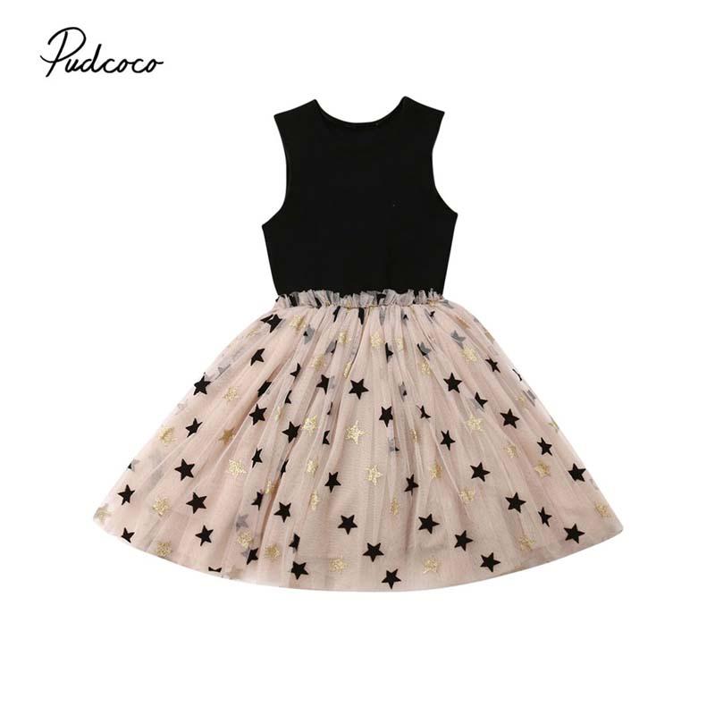 

Girl's Dresses 2022 Baby Summer Clothing 2-7Y Fashion Kid Girl Formal Party Dress Sleeveless Star Tulle Tutu Chiffon Princess Wedding Gown, Red;yellow