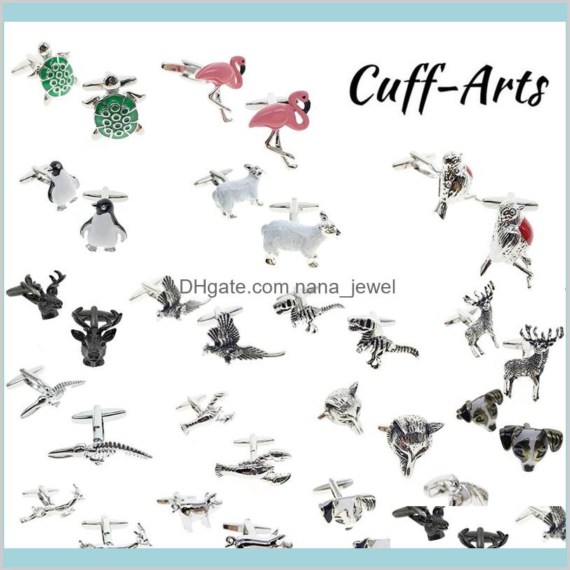 

Cuffarts Cufflinks For Mens High Quality Cufflinks Animals Novelty Shirt Sipdj 4Scpi, Silver;golden