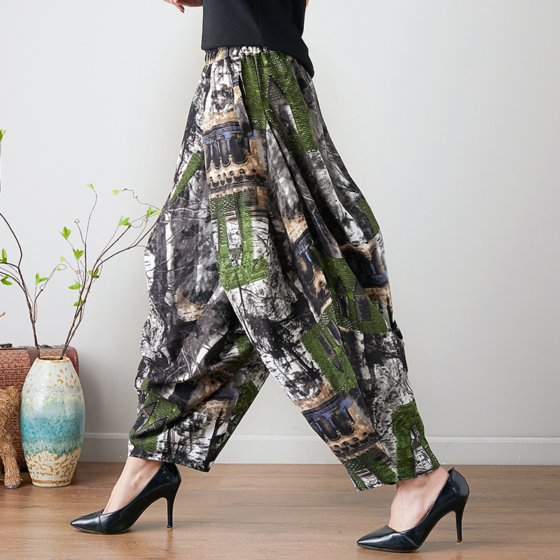 

Spring-style Big Size Female and Linen Cotton Leg Pants K4kf