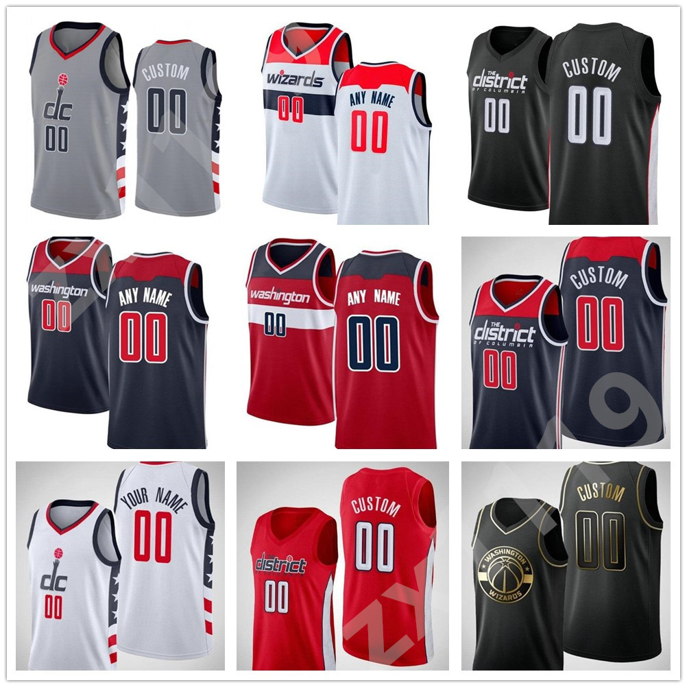 

2021 New City Grey Russell 4 Westbrook Bradley 3 Beal Davis 42 Bertans Deni 9 Avdija Ish 14 Smith Rui 8 Hachimura Jerome 12 Robinson Jersey, Black;red