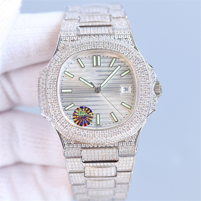

Men's watch 5719 diameter 40x11.5mm equipped with 324 automatic mechanical movement Calendar display double sapphire crystal mirror wat, Slivery;brown