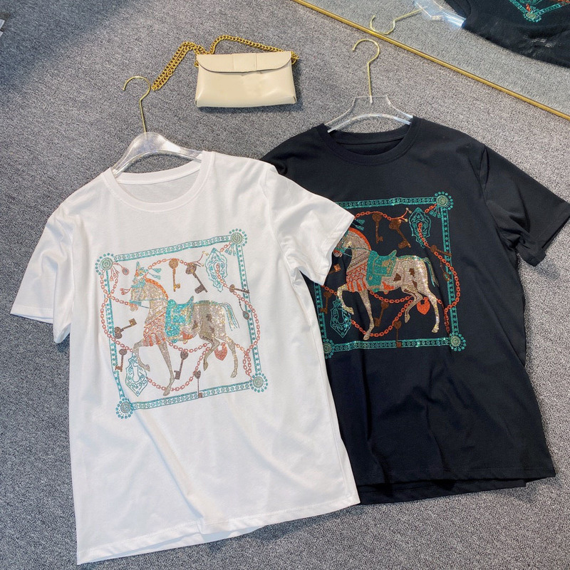 

Summer new trendy brand T-shirt fashion all-match men and women with the same style011, White