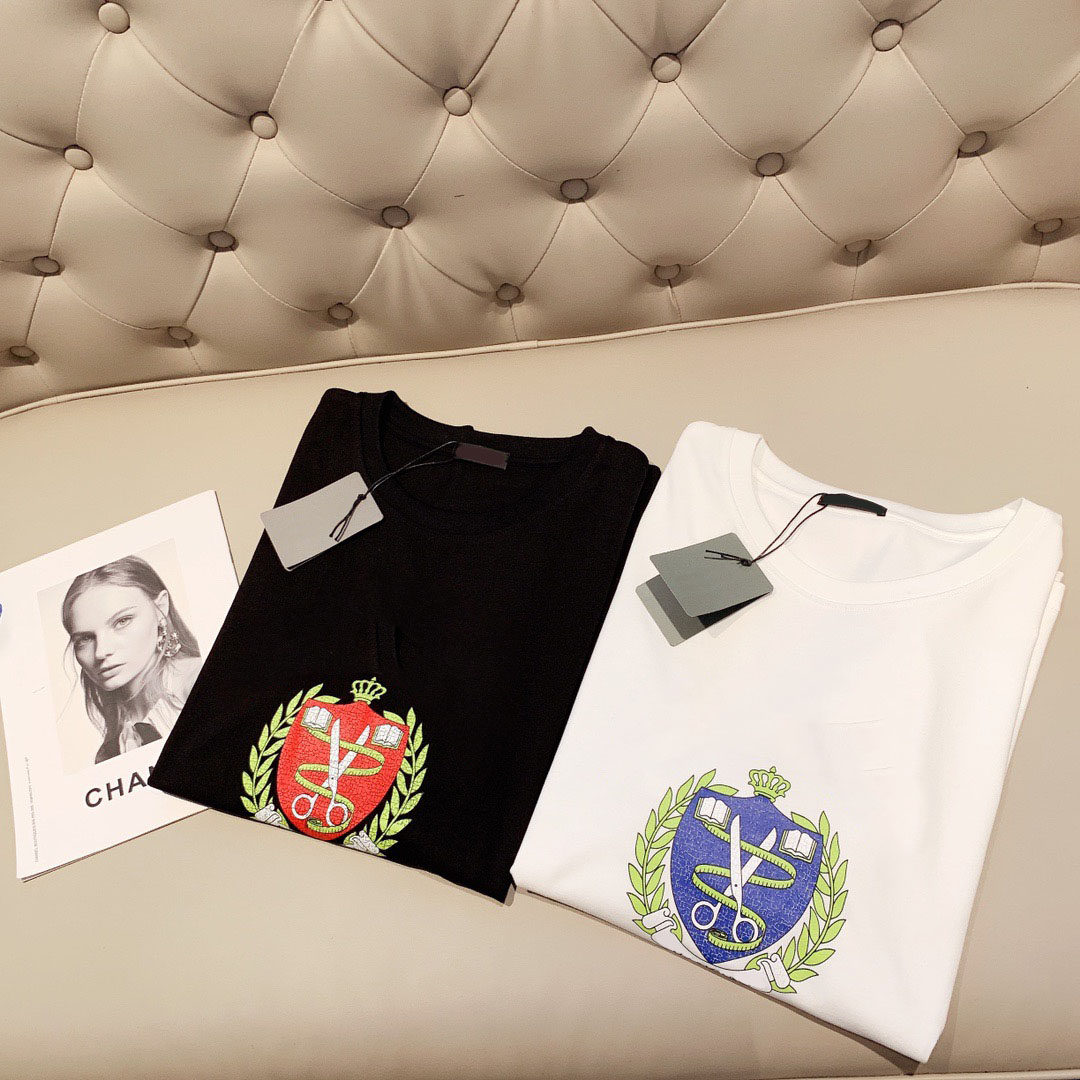 

2021ss spring and summer new high grade cotton printing short sleeve round neck panel T-Shirt Size: m-l-xl-xxl-xxxl Color: black white gyg4whgg