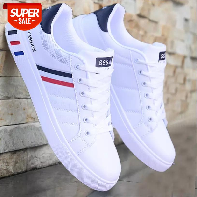 

2020 Men Shoes Flat Summer Breathable Shoes Light Casual Male Tenis Masculino Sneakers White Business Travel Shoees #en8X