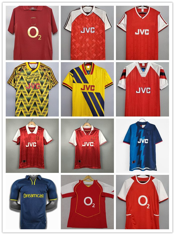 

Arsen RETRO Soccer Jerseys 02 05 HENRY BERGKAMP V. PERSIE Mens 94 97 VIEIRA MERSON ADAMS Home Away 3rd Football Shirt Short Uniforms, White