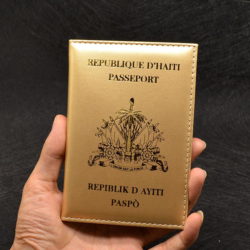 

Card Holders Candy Color Republic Of Haiti Pasport Cover Travel Women Pu Leather Case For Passports Cute Pink Girls Holder Passport, Blue