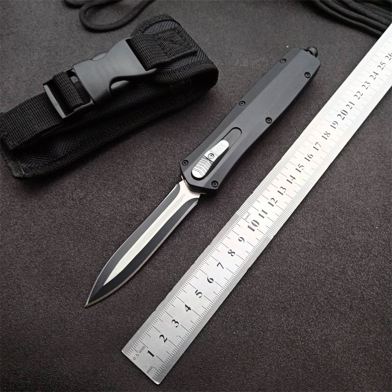 

Micro A30 Tactical Automatic knife Double Action infidel outdoor pocket knives camping hunting self defense survival knife A16 A07 BM 3300