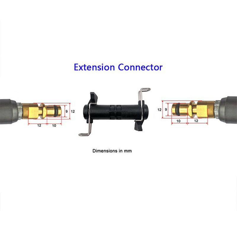 

Spare Water Cleaning Hose Car Wash Extension Connector High Pressure for Karcher K Series SCVD889, Black