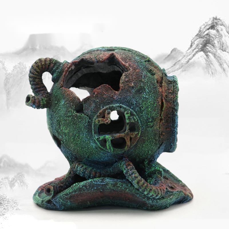 

Decorations Aquarium Artificial Submarine Wreck Ornaments Decoration Fish Tank Landscaping Aquascape Landscape Decor Accessories