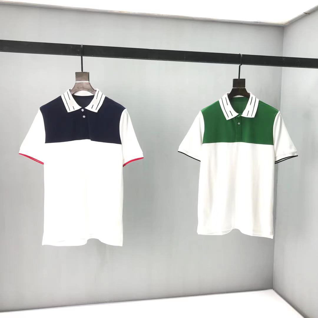 

2021ss spring and summer new high grade cotton printing short sleeve round neck panel T-Shirt Size: m-l-xl-xxl-xxxl Color: black white xs32