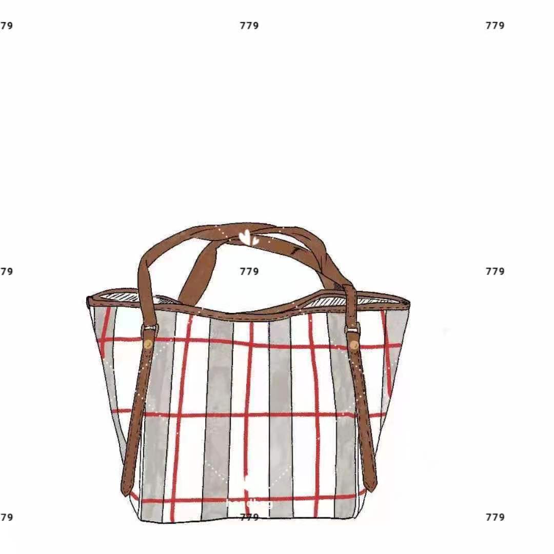 

Man and Women Classic retro high luxury design shopping bags fashion stripe splicing variant totes vacation business large capacity shoulder