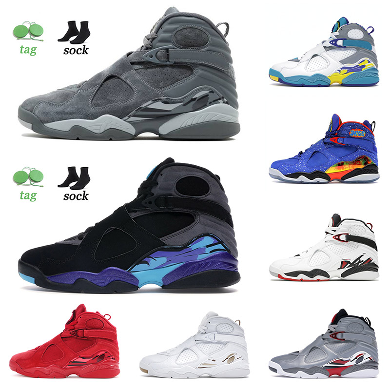 

2022 Arrival Basketball Shoes 8 8s VIII Mens Women Jumpman Cool Grey Aqua Black Cement Bugs Bunny Chrome Playoffs Three Peat Sneakers Eur 47, A4 bugs bunny 40-47