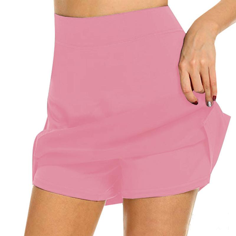 

Skirts Anti-Chafing Active Skorts Super Soft Comfortable Women's Athletic Lightweight With Shorts Pockets Running Tennis LL@17, Black