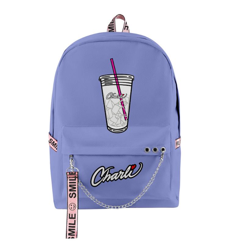 

Backpack Shoulder Backpacks Students School Bag Charli DAmelio 3D Oxford Waterproof Boys Girls Multifunction Travel Bags