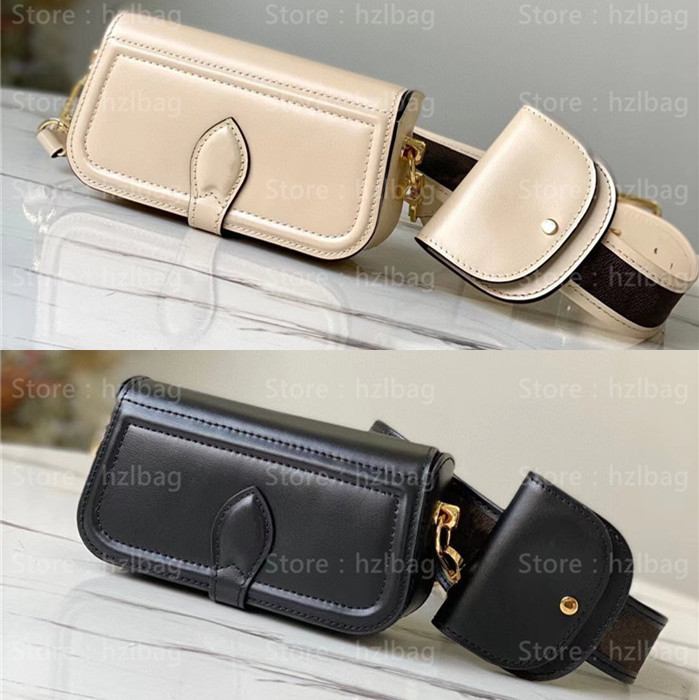 

Officier Pouch Cross Body Bag Black Cowhide Leather Sliding Coin Purse Versatility Purse Wallet Luxurys Designers Bags M69841, Make up the difference