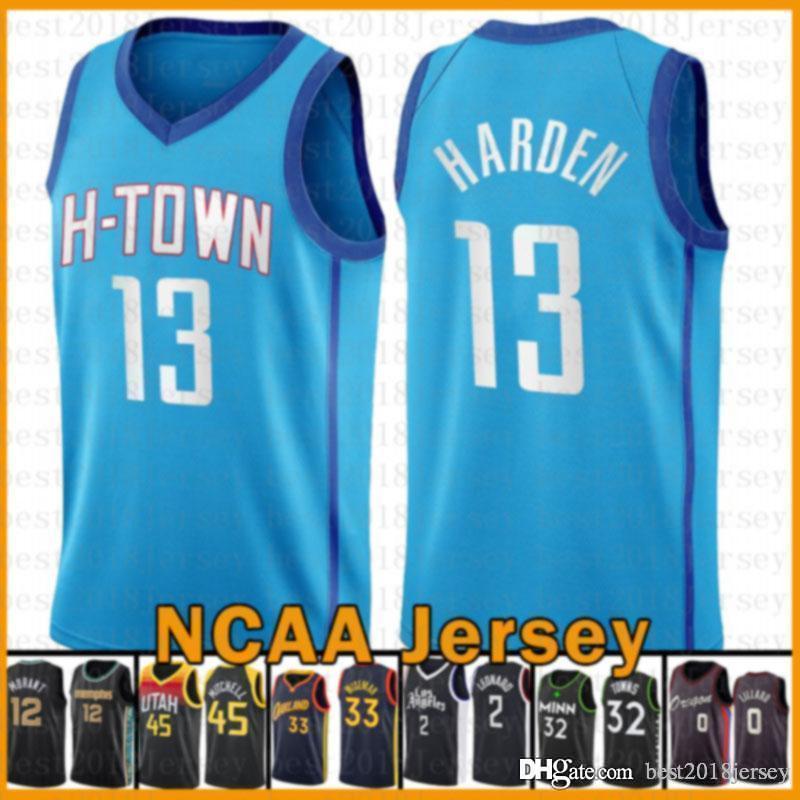 

James 13 Harden Houston Rocket Kawhi Ja 12 Morant 2 Leonard Dwayne Dwyane 3 Wade Anthony Edwards basketball Jersey 2020 2021 New Rocket, Black;red