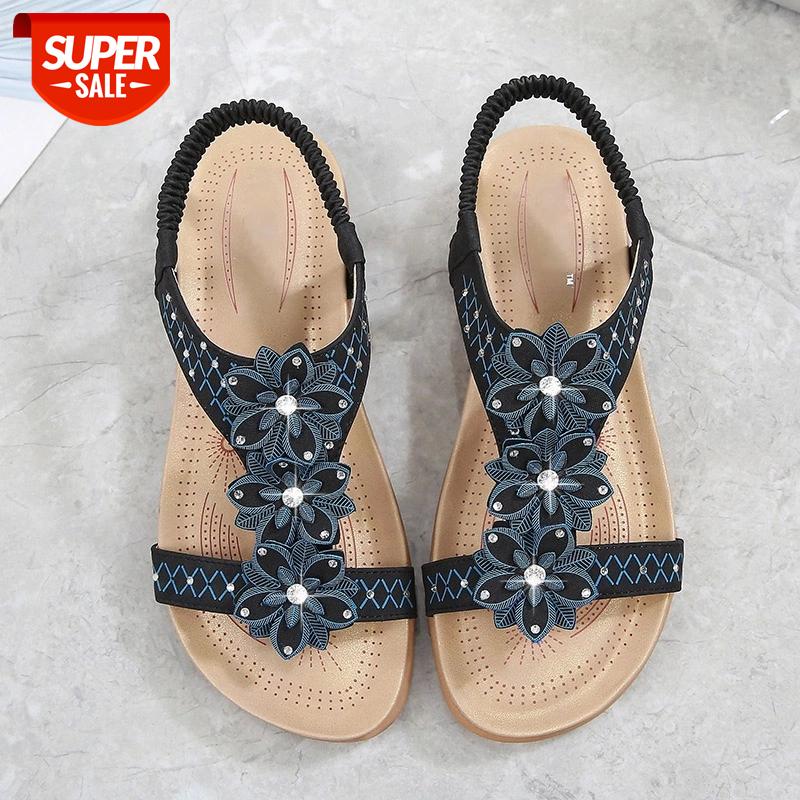 

2021 Women Leather Sandals Luxury Designer Summer Wedge Sandals Beach Casual Shoes Plus Size #zz1G, Black
