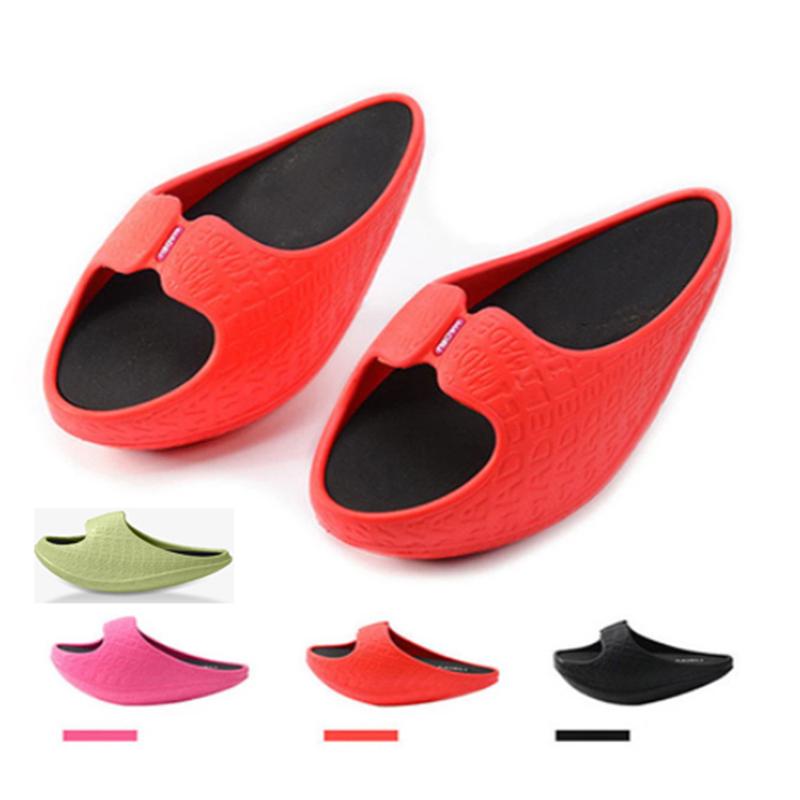 

Slippers Women's Swing Shoes Lose Weight Fashion Fitness Body Building Leg Slimming Summer Slides Sports And, Red slippers