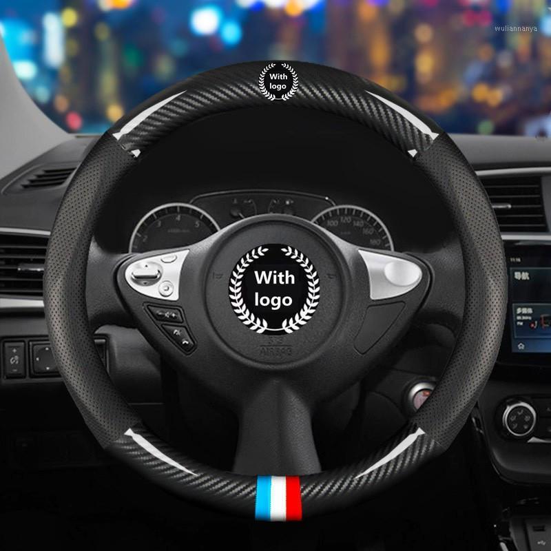 

Steering Wheel Covers For All Models Automobile 38cm Carbon Fiber Anti-slip Cover General Interior Car Model