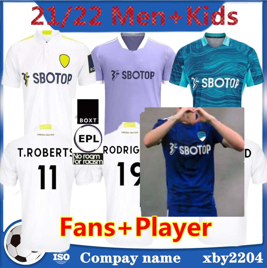 

21 22 LEEDS soccer jersey 2021 2022 UNITED home football shirt PHILLIPS FIRPO JUNIOR BAMFORD RAPHINHA DIEGO LLORENTE RODRIGO men kids kits uniform, Grey