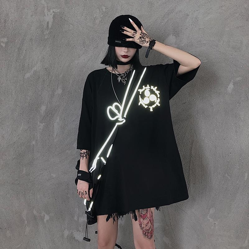 

2021 New Algodo Legal Naruto Streetwear Masculino Preto Amine Camiseta Casual Dos Desenhos Animados Topos Engraado Japo Reflexivo Tshirt G7x