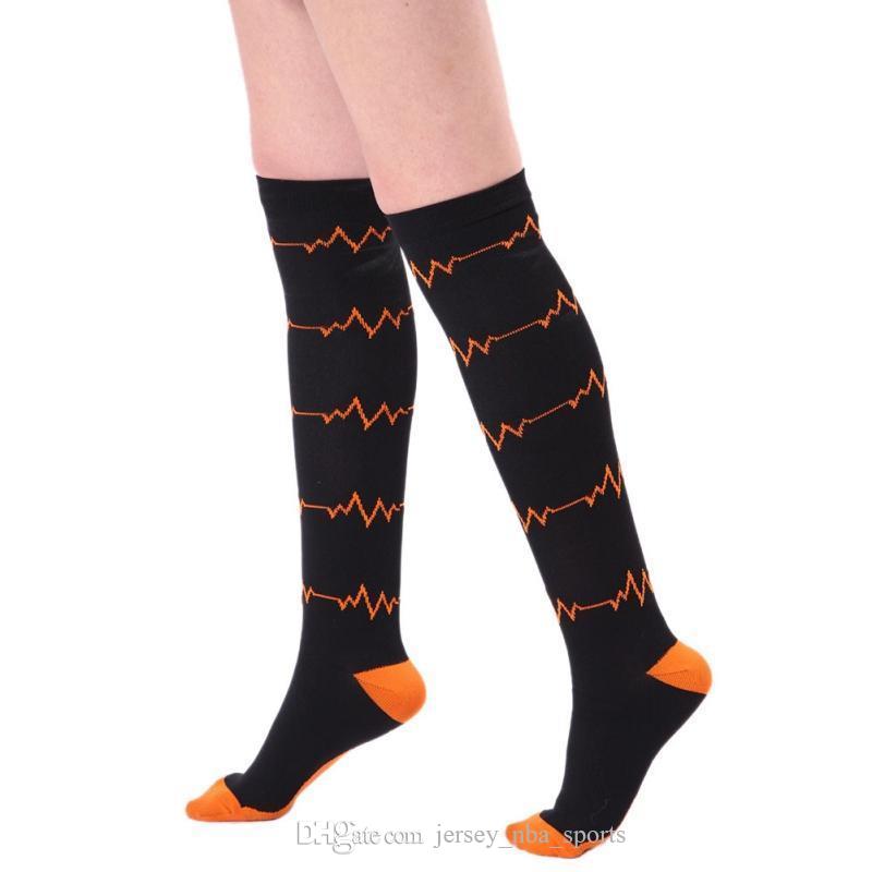 

21 Compression Socks Women Men Colorful Printed Quick Dry Stockings Outdoor Cycling Running Sport Socks