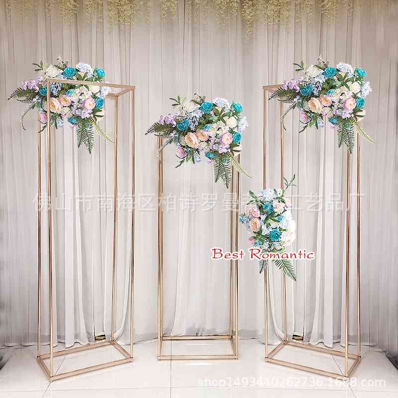 

New iron art shelf wedding props square arch gate road lead party scene decoration ornaments