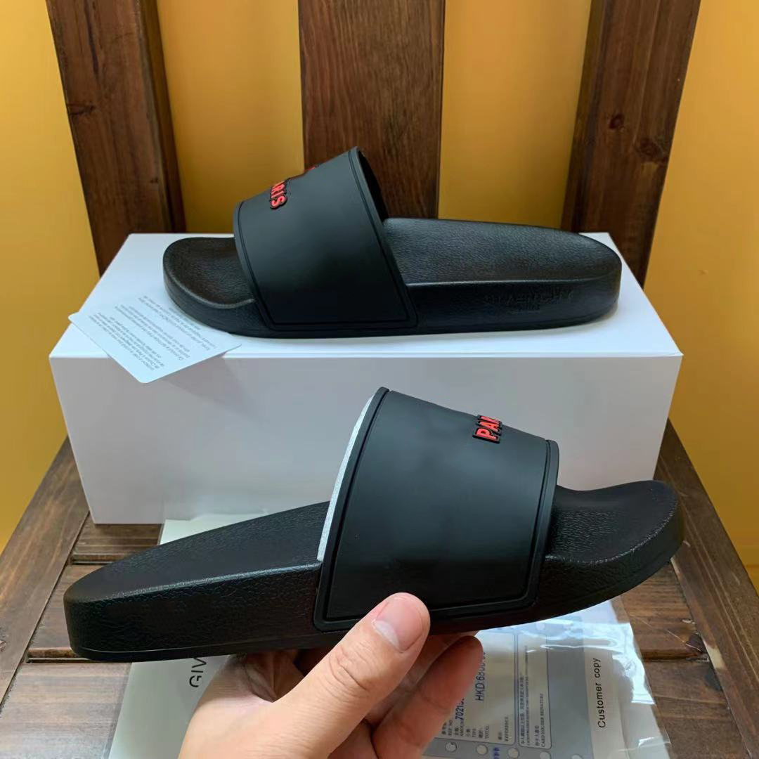 

High Quality Paris Fashion Men Women Slipper Sandals Designer Shoes Luxury Slide Summer Wide Flat Slippers Flip Flop Flower Box Size 36-46