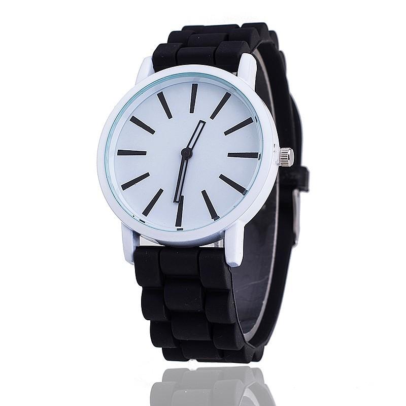 

Wristwatches 2021 Fashion Sports Brand Quartz Watch Men Ad Casual Silicone Women Watches Relogio Feminino Clock Erkek Kol Saa, Black