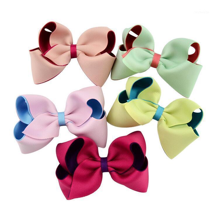 

100pcs DHL Free shipping 4" Boutique Hairbows Girls Hair Bows Double Layered Hair Bows Candy Bow1, Black