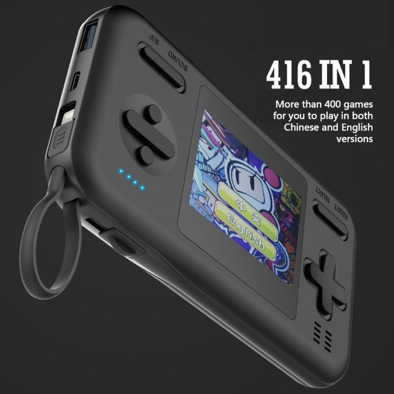 

Portable Game Players Handheld Console 2.8"Color Screen Retro Player Built-in 416 With 8000mAh Fast Charger Power Bank