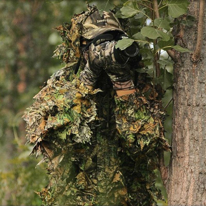 

Hunting Sets Clothes 3D Bionic Ghillie Suits Yowie Sniper Camouflage Clothing, As pic