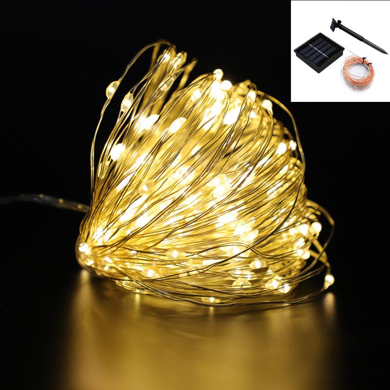 

Strings LED Solar Light Outdoor String Lights Fairy Holiday Christmas Party Garland Garden Lamp Waterproof