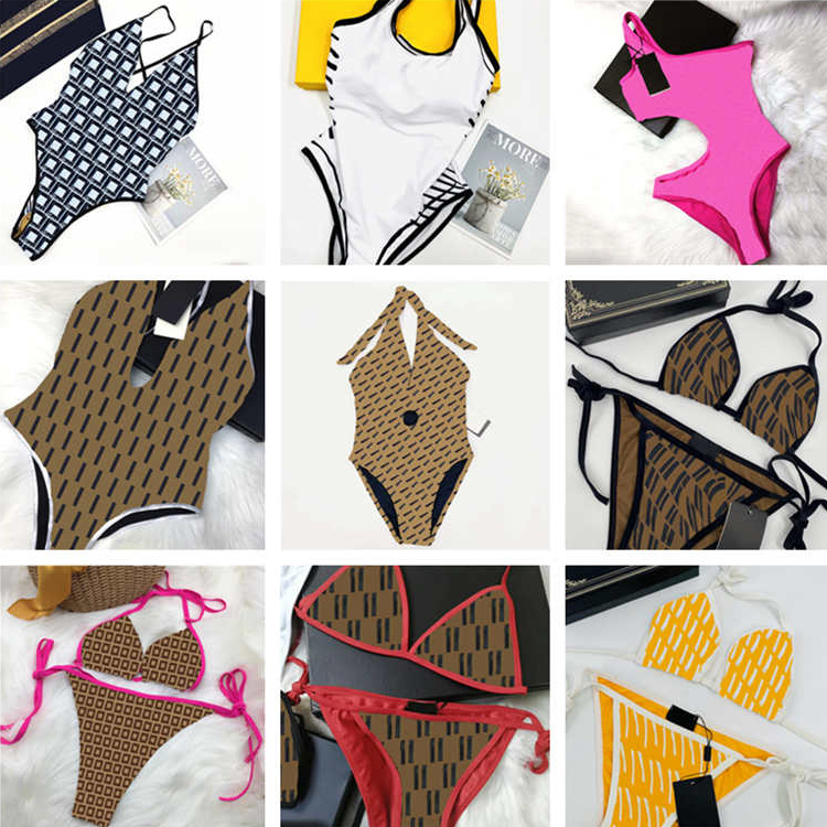 

Fashion Womens Swimsuit Sexy Girls Bathing Suit Textile Summer Swimwear Beach Bikinis Set Letter Pattern Women Bodysuit Swim Clothing
