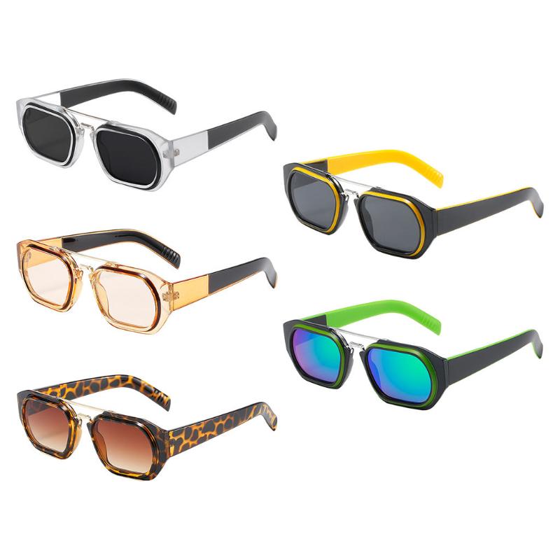 

outdoor eyewear fashion rectangle sun glasses traveling vacation party props shades uv400