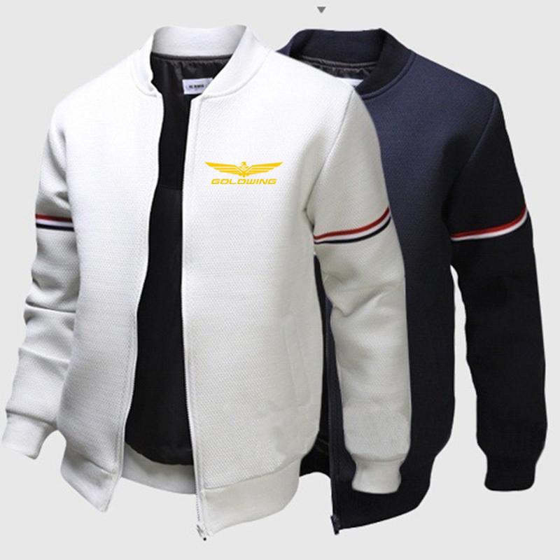 

Men' Hoodies & Sweatshirts 2021 Goldwing GL1800 Logo Brand Zipper Hoodless Mens Winter Outdoor Flight Jacket Hight Quality Classical Comfor