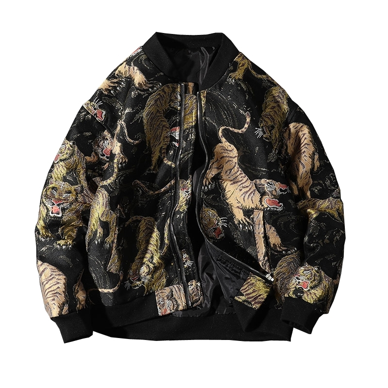 

2021 Supzoom New Arrival Animal Zipper Short Casual Sleeve Bomber Man Uniform Cotton Jacket Brand Clothing 6pm3, Black