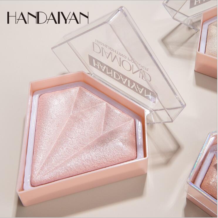 

HANDAIYAN 5 Color Highlighter Palette eye shadow Makeup Face Contour Powder Bronzer Make Up Blusher Professional Brighten Cosmetics, Customize
