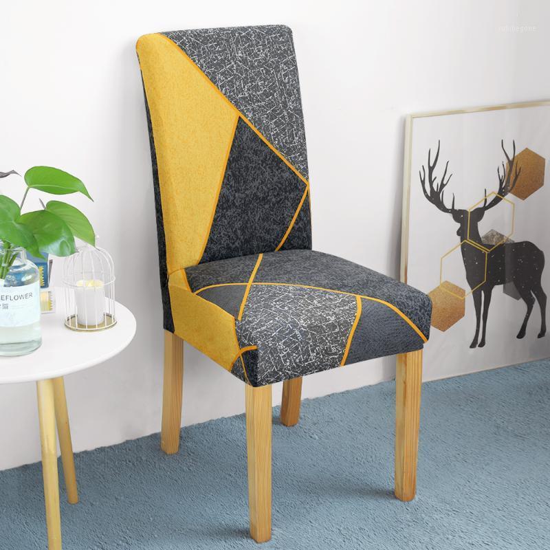 

Print Floral Elastic Stretch Chair Cover For Home Decor Dining Spandex Room Living Banquet El Covers
