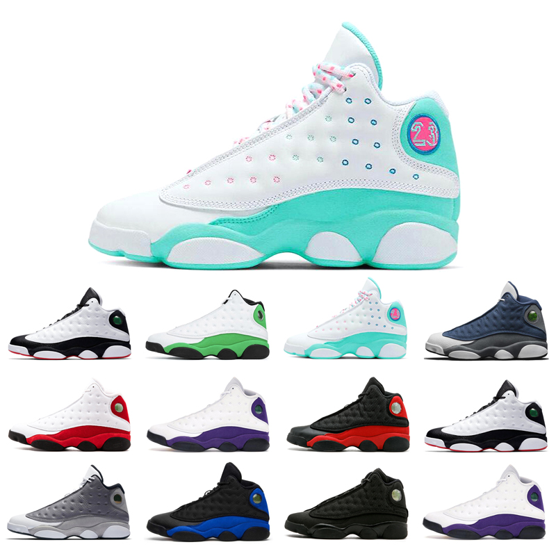 

13s man basketball shoes Atmosphere Grey Aurora Green Black Cat bred Chicago court purple Flint He Got Game Hyper Royal LUCKY playground trainer classic outdoors