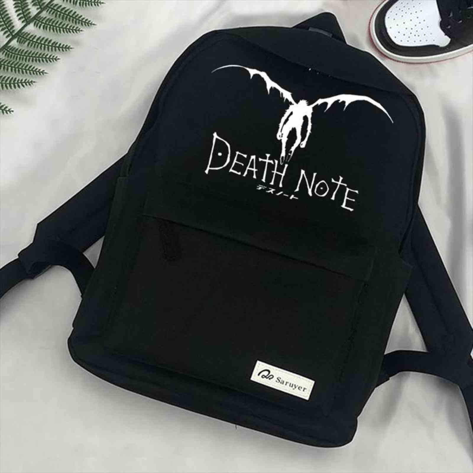 

death note mochilas school anime laptravel da moda men backpack