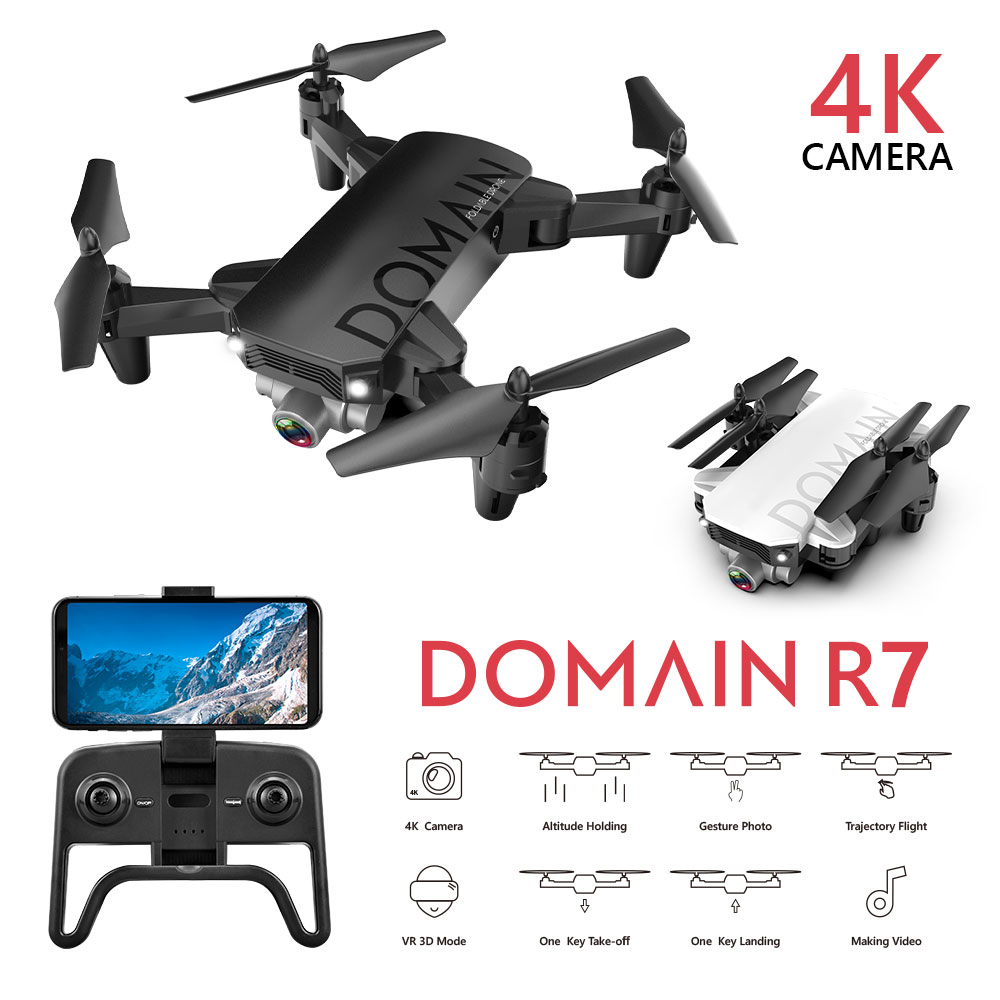 

R7 Mini RC Drone 4K With Camera Profesional 12Mins RC Dron Mini Quadrocopter Foldable Drone Very Nice Gift For Friend, Black