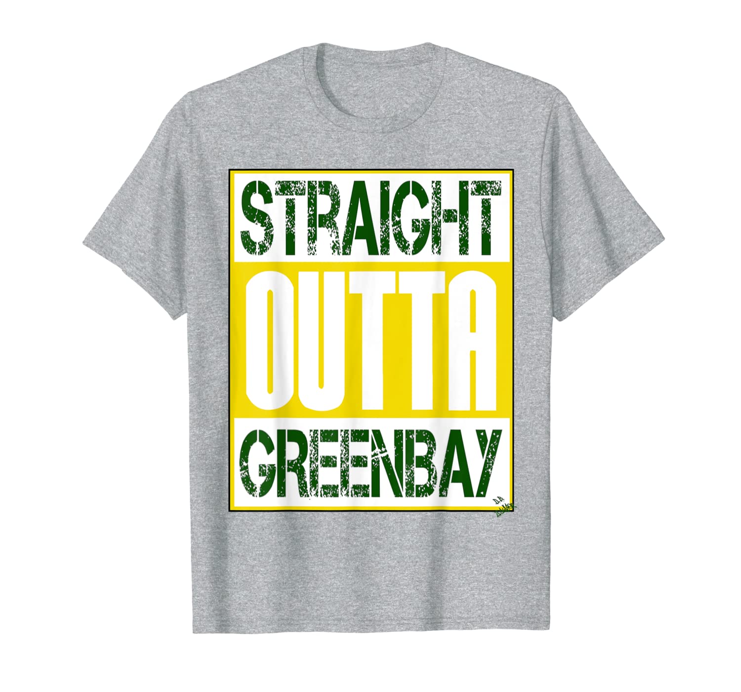 

Green Bay shirt city name - Straight outta Greenbay T-Shirt, White;black